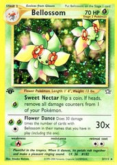 Bellossom - 3/111 - Holo Rare - 1st Edition